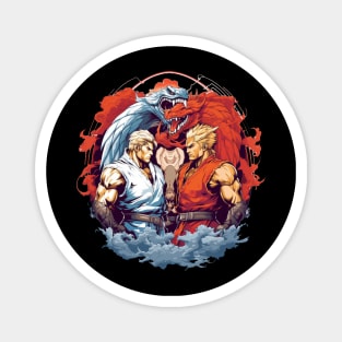 Double Dragon Design Magnet